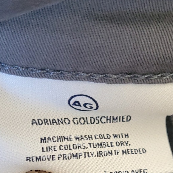 AG Adriano Goldschmied The Marshall Modern Slim Fit Trouser Pants in Grey Sz 33R - Picture 6 of 13